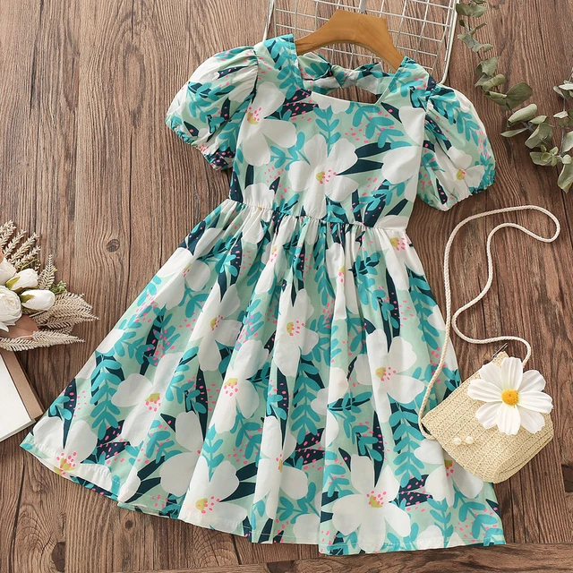 Summer Dress Shoulder Girls 10 12 Years | Summer Dresses Girls 12 Years Old  - Baby - Aliexpress