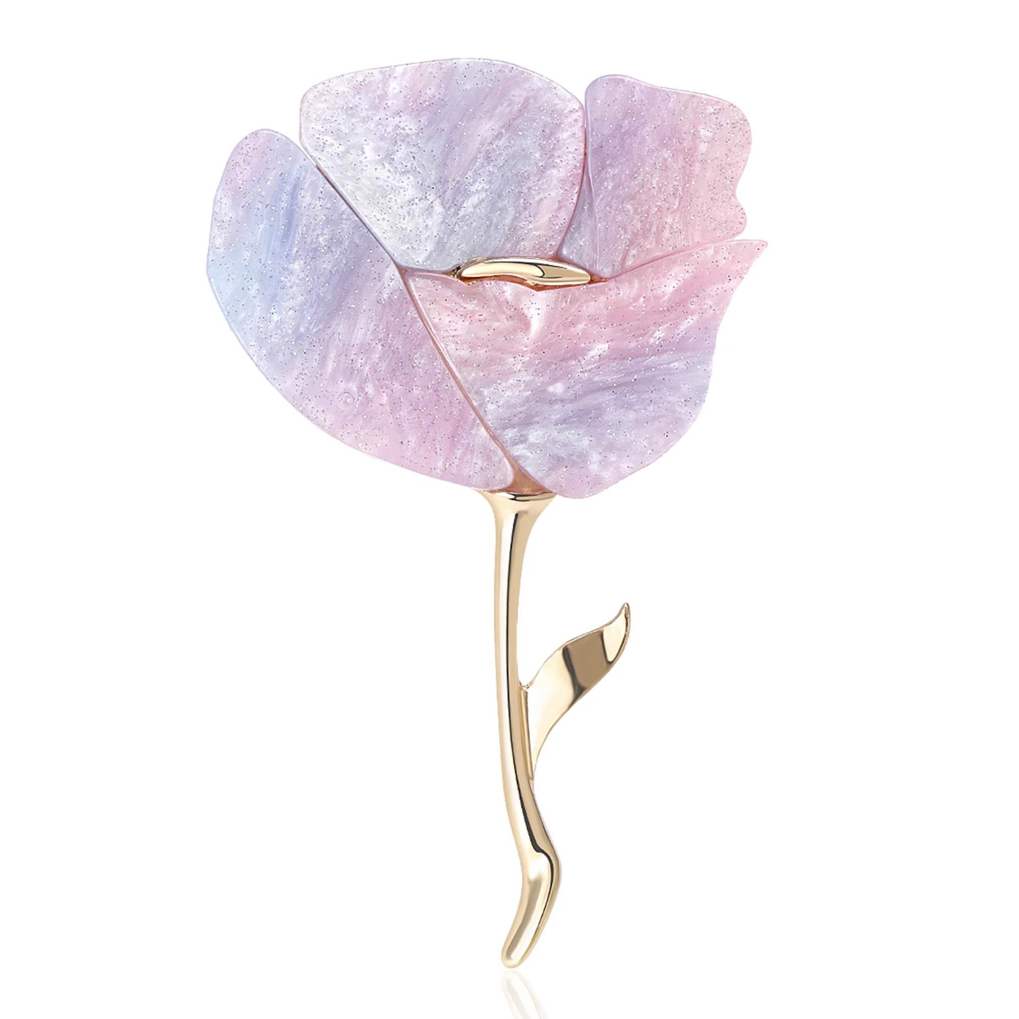 Beaut&Berry Klassieke Acryl Rose Broches voor Vrouwen Unisex Plant Bloem Pins Casual Party Accessoires Geschenken Vrienden Decoratie
