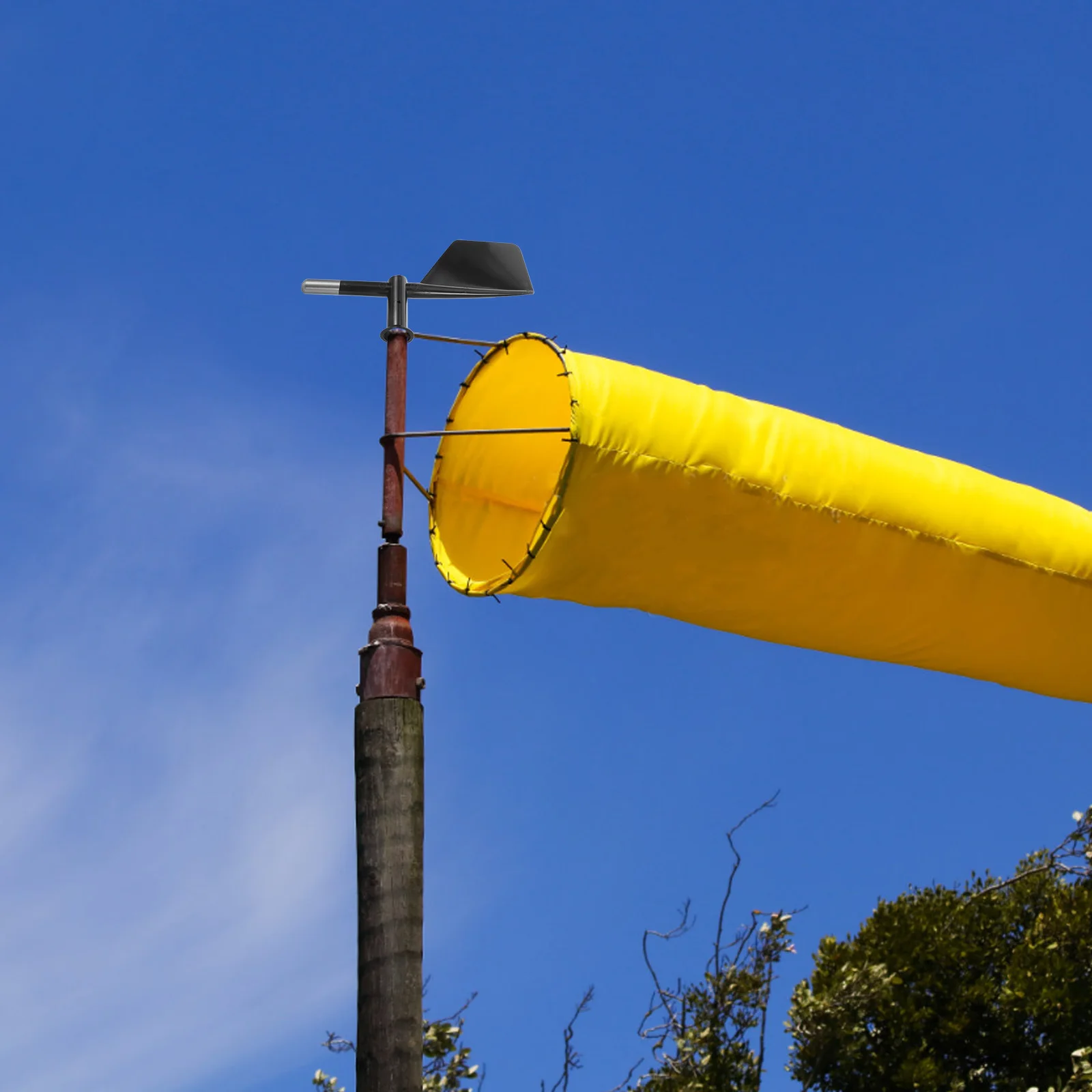 

Accurate Wind Monitoring Tail Fin Accessory Durable Easy Install Weather Analysis Sensor End Tails Wind Monitoring Tail Fin