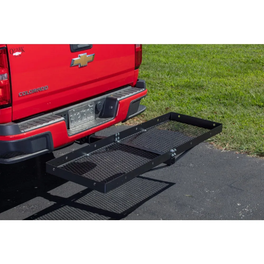 2023 New  Hitch Mounted Folding Cargo Carrier for Car/Truck/SUV, Fits 1.25