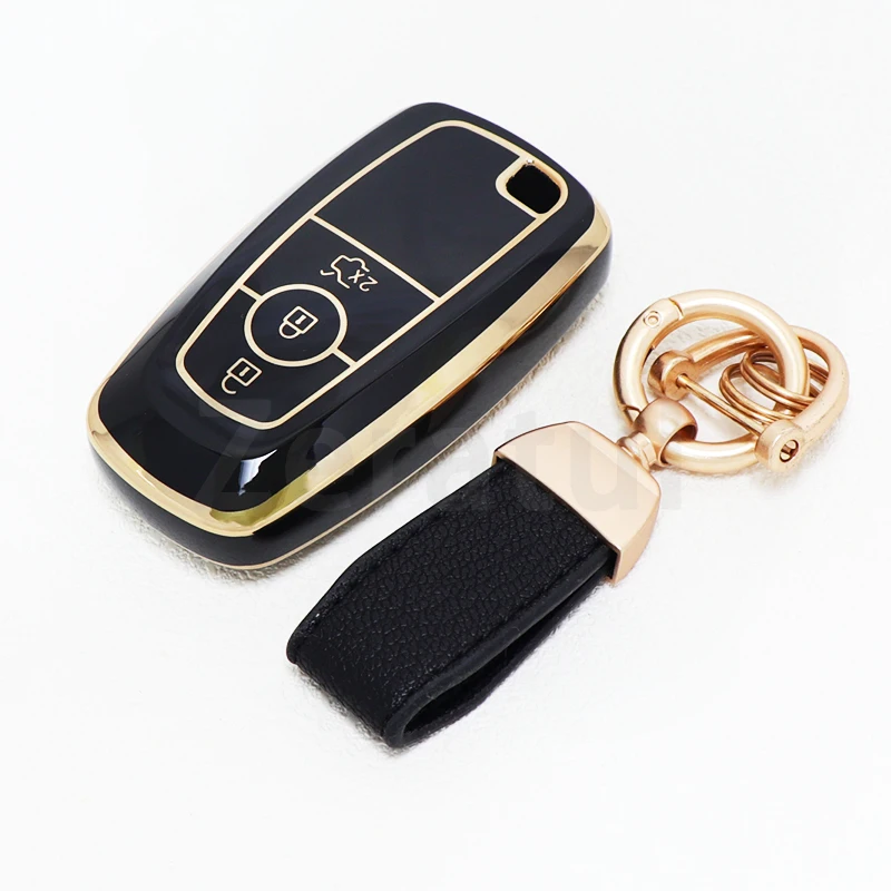 Auto Shell Fob For Ford F-150 F-250 F-350 F-450 F-550 Raptor F150 Fusion Mustang Kuga Ecosport Explorer TPU Car Key Case Cover