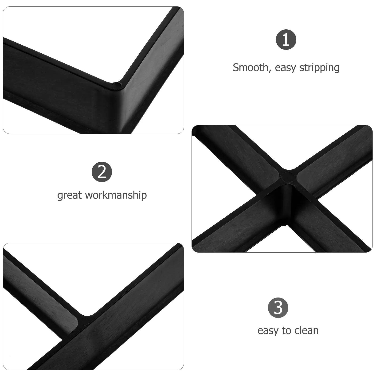 

40x40x4cm Black Garden Flooring Mold Concrete Paving Stone Molds Cement Brick Path Maker DIY Stepping Stone Landscape Decor
