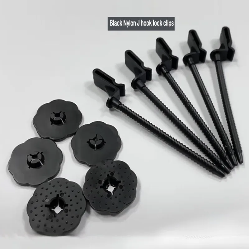 Guarda de Pássaro de Nylon Durável Prendedor de Controle j Hook Clips Anti Pigeon Bird Mesh no Painel Solar 100 Conjuntos