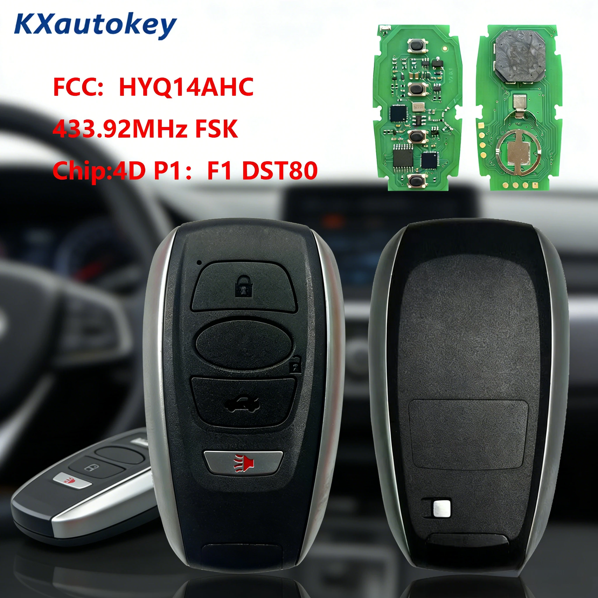 

KXK034006 For 2014-2018 Subaru BRZ/Crosstrek/Forester/Impreza/Legacy/Outback/STIWRX FCCID-HYQ14AHC Custom Complete Key Assembly