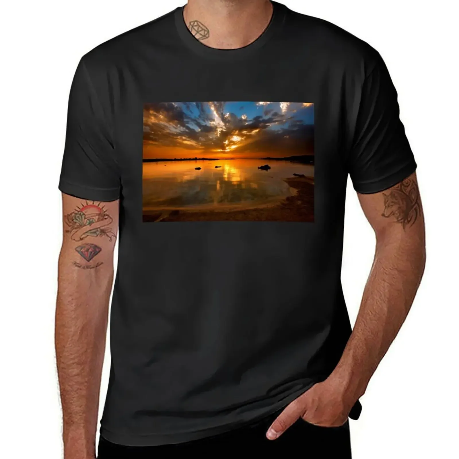 Elafonissos sunset - Crete island T-Shirt cotton graphic tees anime tshirt mens graphic t-shirts funny