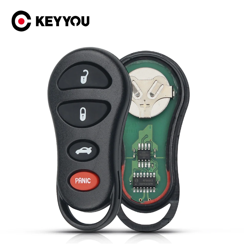 KEYYOU 3/4 Buttons 315Mhz Remote Car Key Keyless Fob For For Jeep Grand Cherokee1998 1999 2000 2001 2002 2003 2004 GQ43VT17T