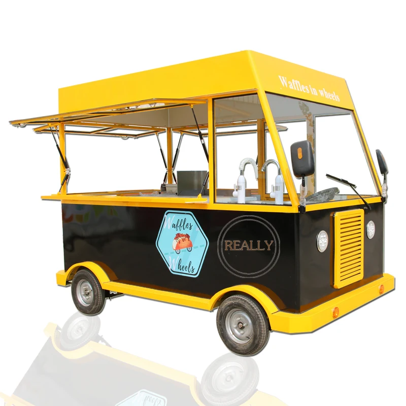 New Design Customized Food Cart Business Mobile Coffee Pizza Hot Dog Trailer With Equipment Snack Ice Cream Coffee Kiosk Bus