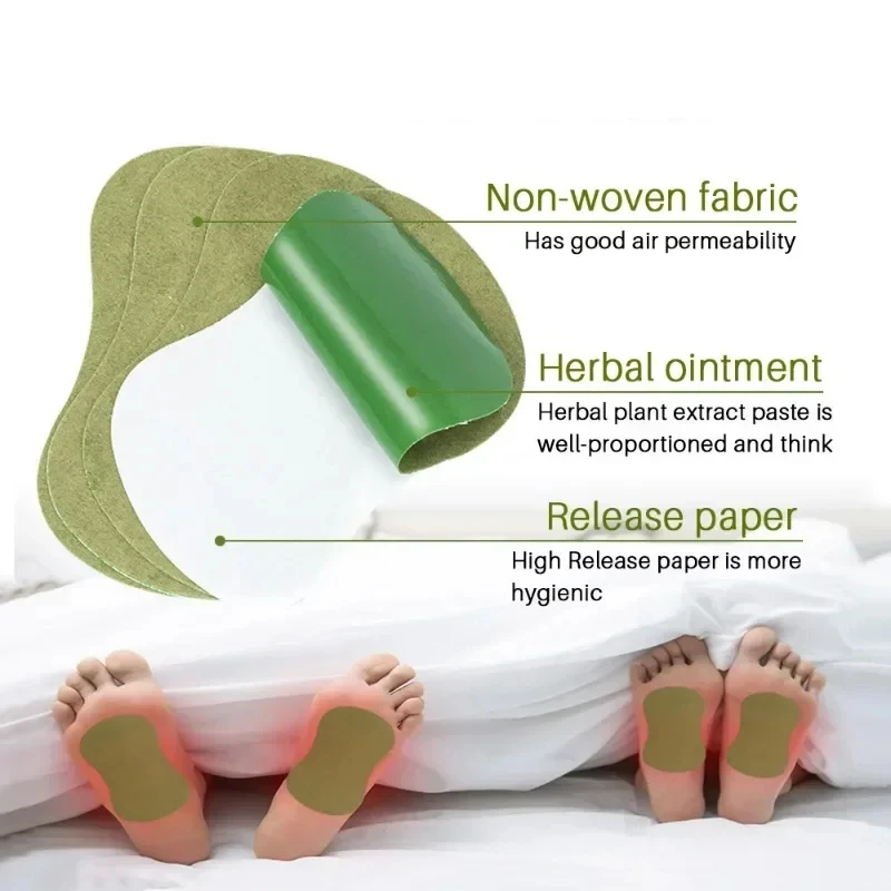 Coussinets pour les pieds en bois d'absinthe, Patch de soin pour les pieds, Patch d'acupuncture, soulage le Stress, nettoyage en profondeur, Patch thermique pour la course à pied et l'entraînement