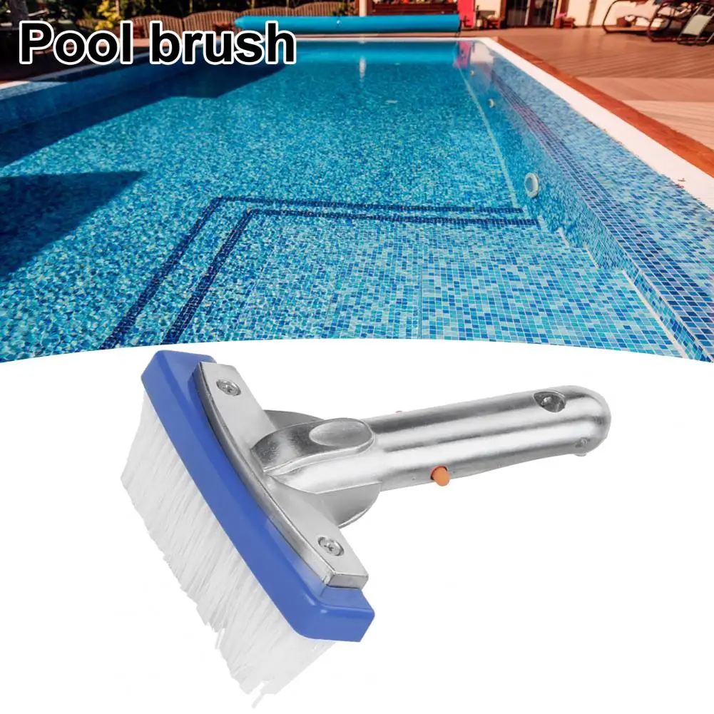 Swimming Pool Brush High-density Elastic Bristles Pool Brush Stain Remover Scrubbing Brush Durable Swimming Pool Maintenance