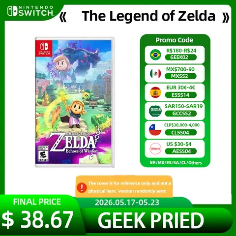 The Legend of Zelda Echoes of Wisdom Nintendo Switch Game Deals 100% New Physical Game Card Support 1 Player For Nintendo Switch