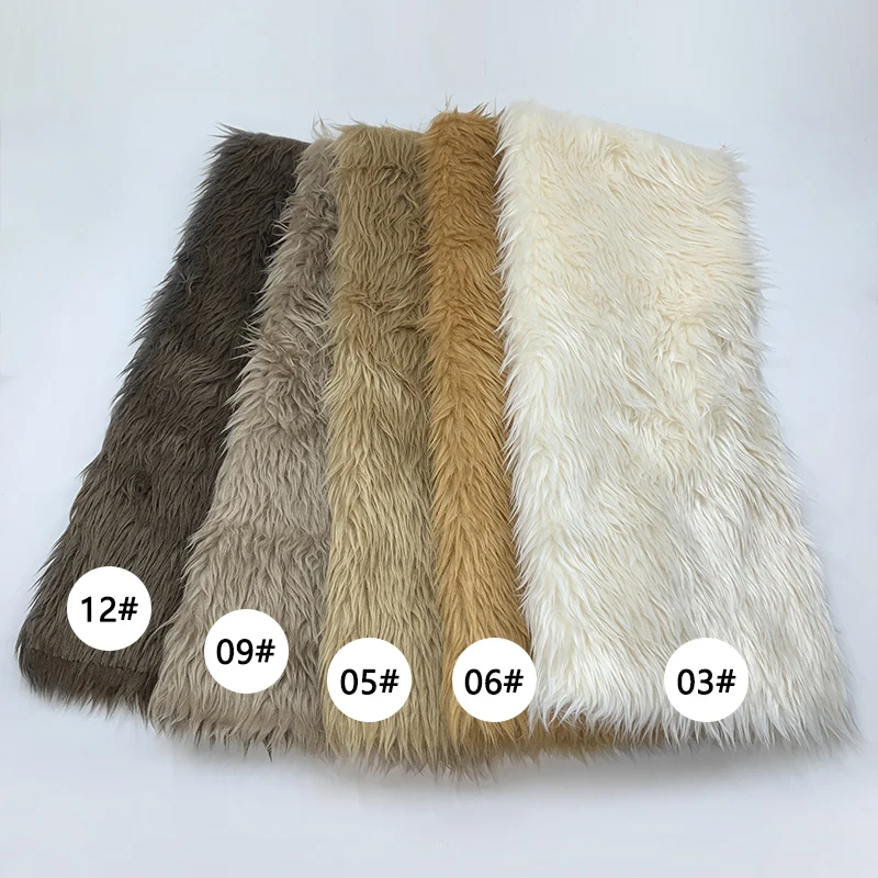 3cm Pile Length Artificial Plush Fox Fur Fabric For Making Cotton Doll Hair 38x43cm Falling Water Plush Fabric Sewing Material