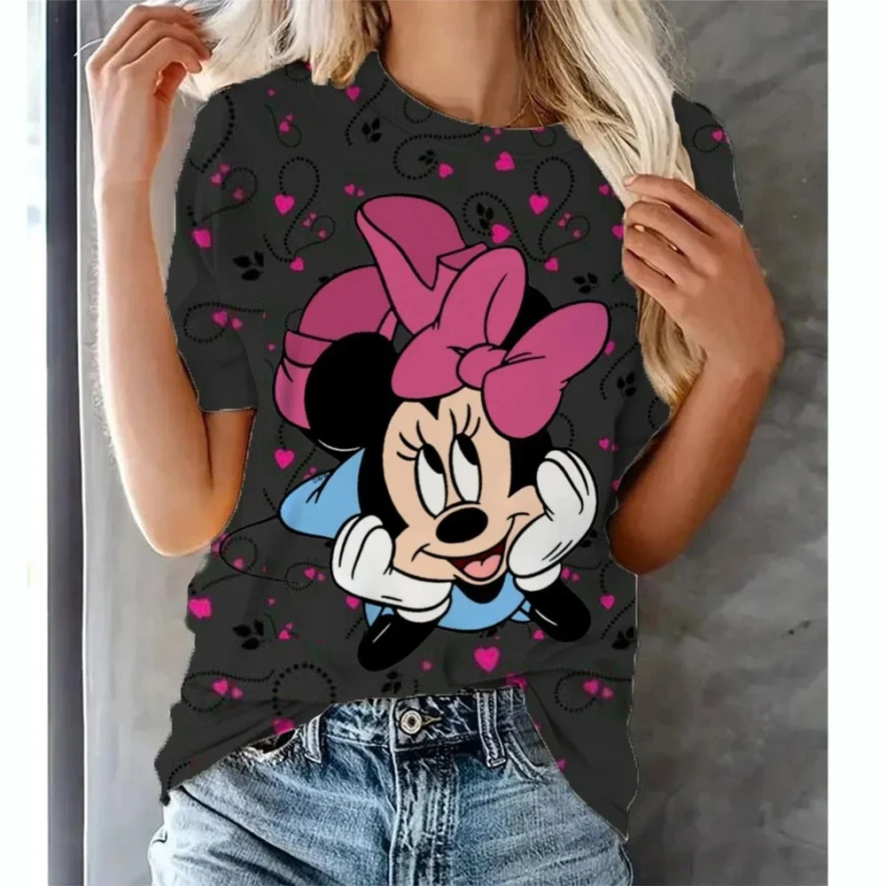 Disney cartoon Mickey Mouse series 3D printed Summer Boys Girls Street casual quick drying Breathable T-shirt tops