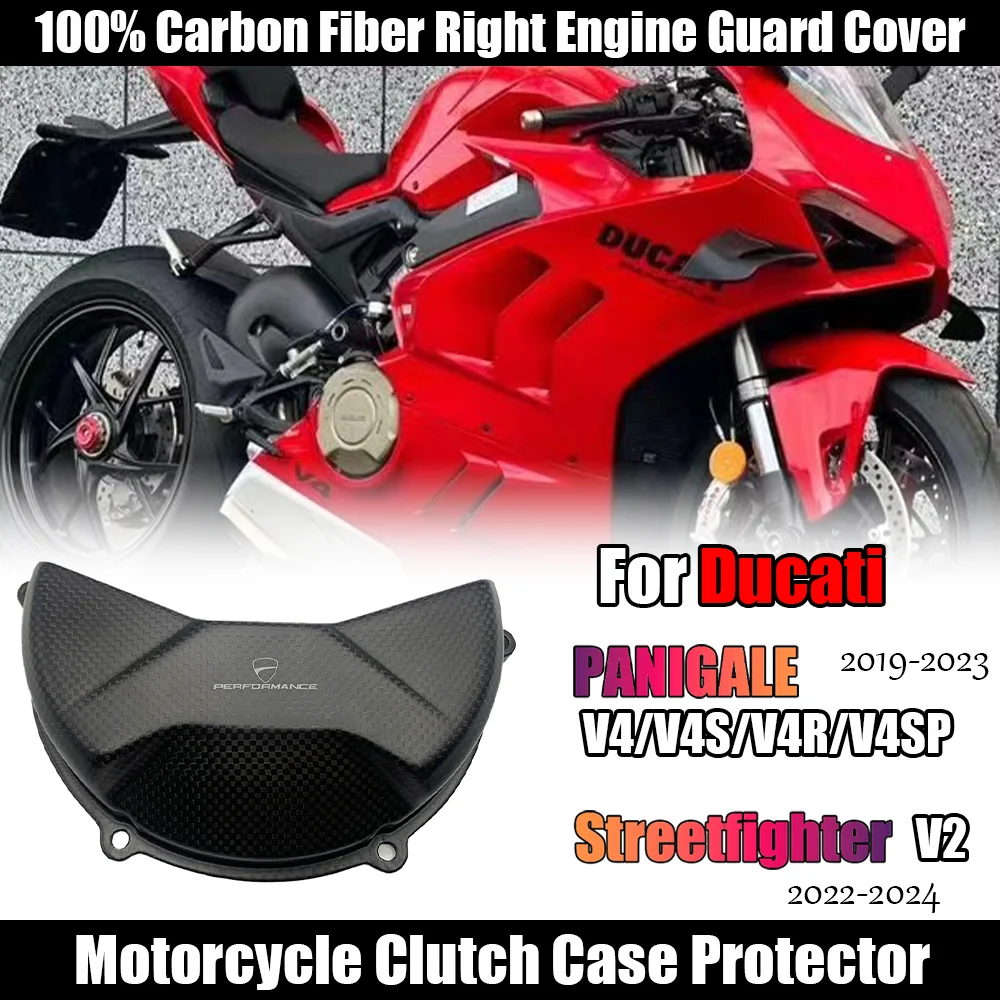 

Motorcycle Accessories For Ducati Panigale V4/V4R Right Engine Crankcase Protection Cover Motorcycle Clutch Case Cover Guard