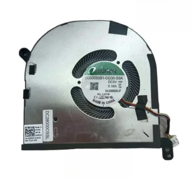 

Подходит для Dell XPS 15 9500/9510 и Precision 5550, специальный охлаждающий вентилятор для процессора/GPU, 5 В постоянного тока, серии 0,38 А 009RK6 09RK6 0DJH35