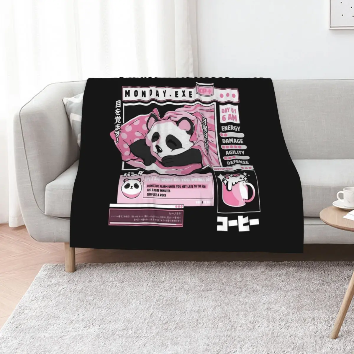 Monday.exe Throw Blanket Comforter blankets and throws Hairys Furry Bed covers Thin Blankets