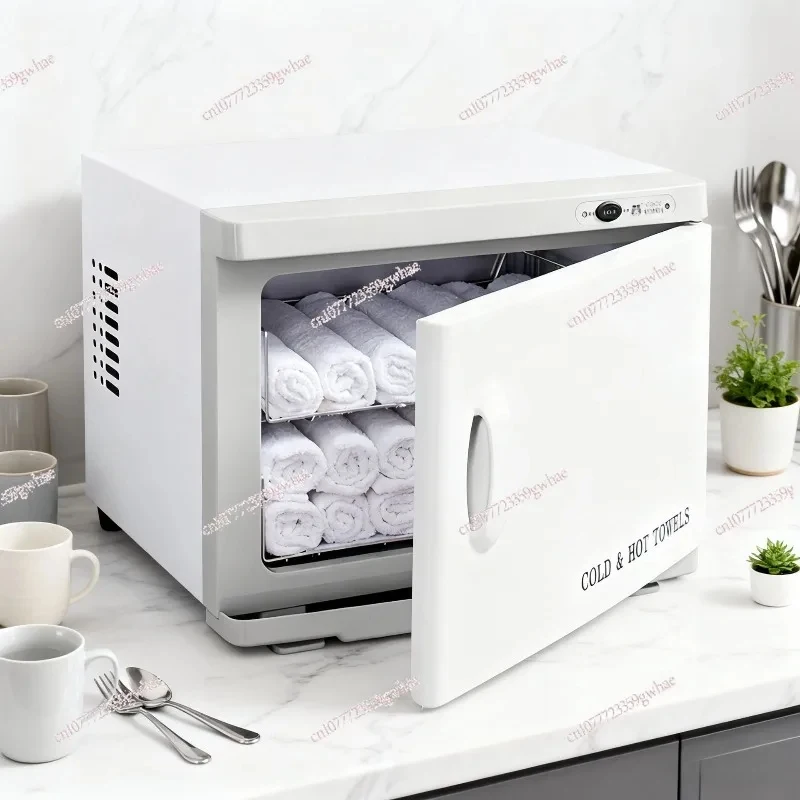 Multifunctional Hot Cold Towel Warmer Refrigerator | Desktop Disinfection Cabinet for Salon & Household