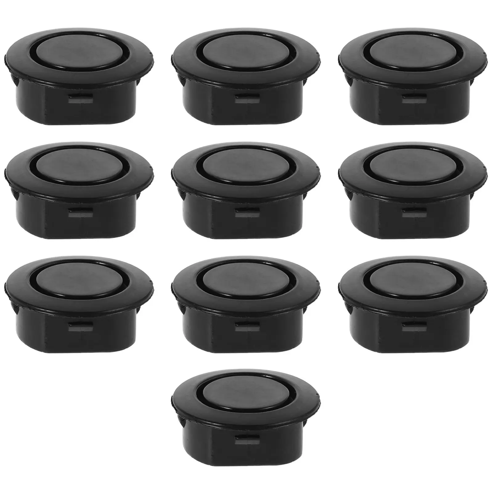 10pcs Car Bumper Protector Radar Cover Black Plug Reversing Sensor Hole Protector Waterproof Car Bumper Body Plug Hole Covers