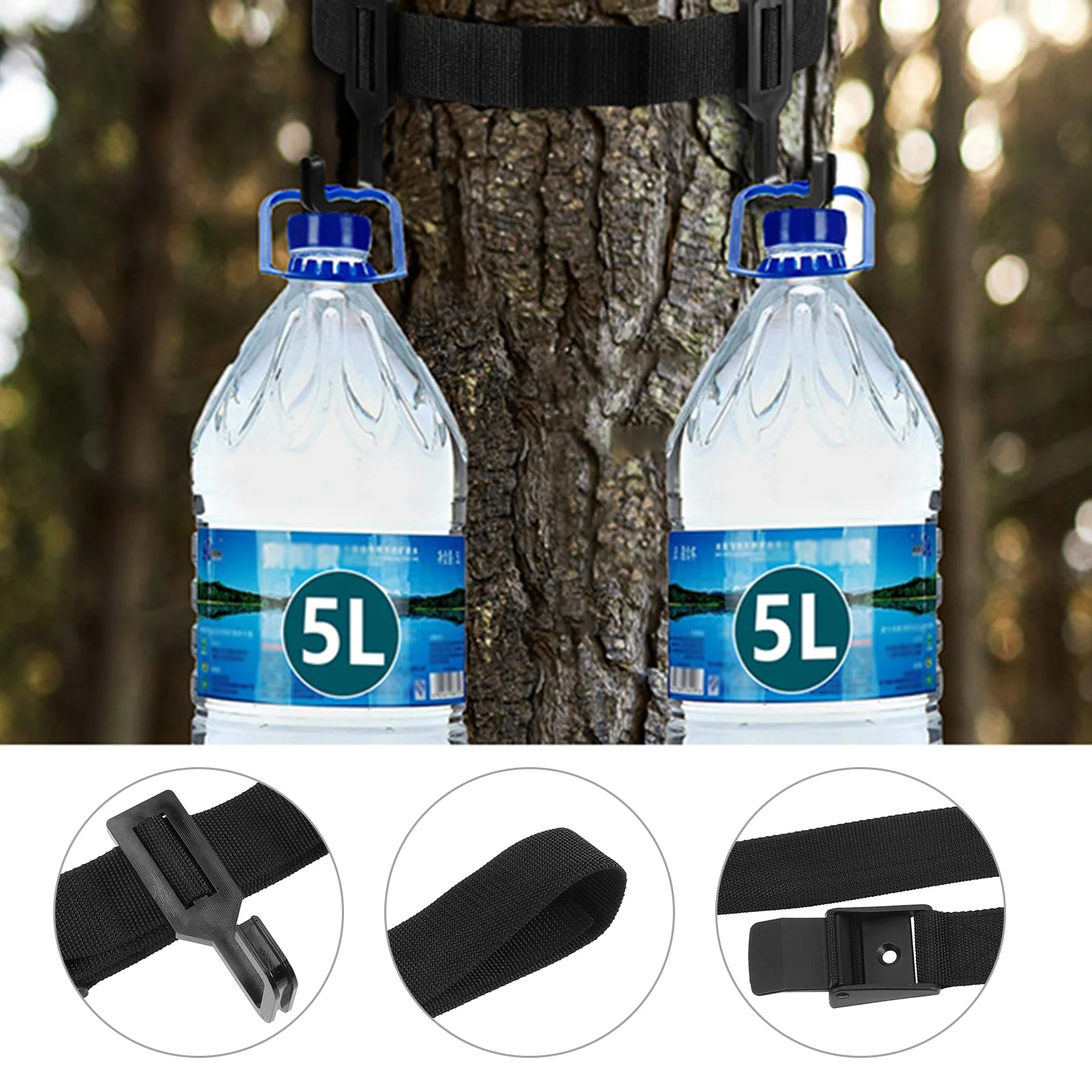 1 مجموعة 1 مجموعة من شجرة حامل متعدد حزام السنانير دائم المعادن معلقة هوك للتخييم في الهواء الطلق الصيد والعتاد تخزين أداة الصيد #1