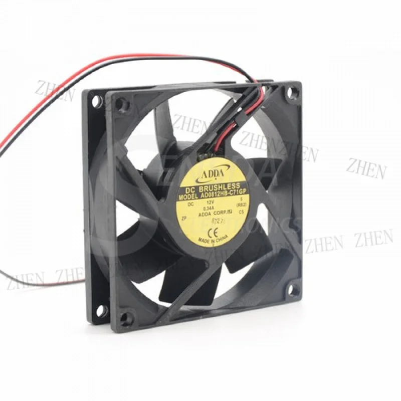 

Y Y FOR ADDA AD0812HB-C71GP 80mm 8CM chassis fan 8020 12V 0.34A server cooling fans