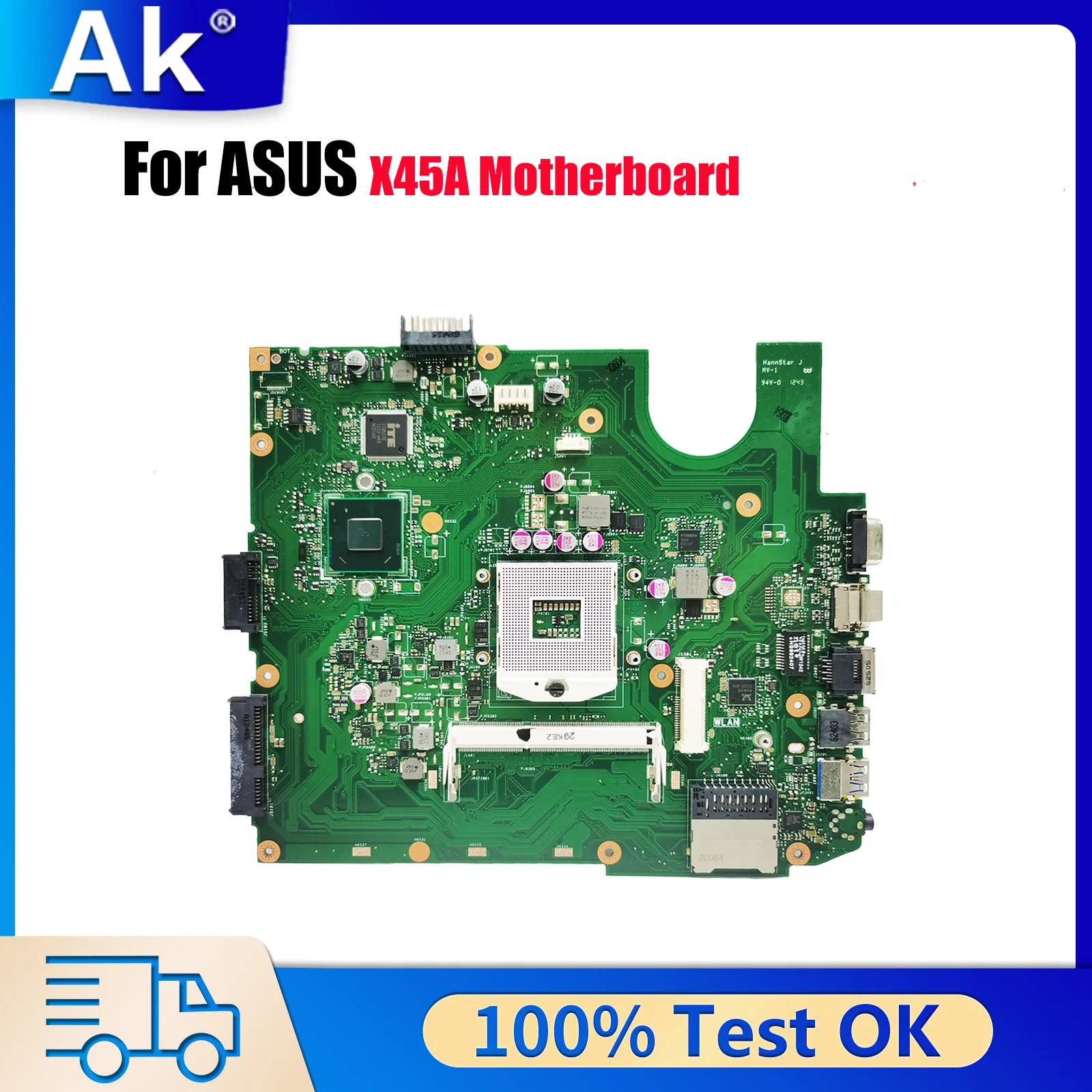 

Материнская плата для ноутбука X45A для ASUS VivoBook X45A X45A, материнская плата для ноутбука Цей товар в наличии, 100% тестирование, ОК, быстрая доставка