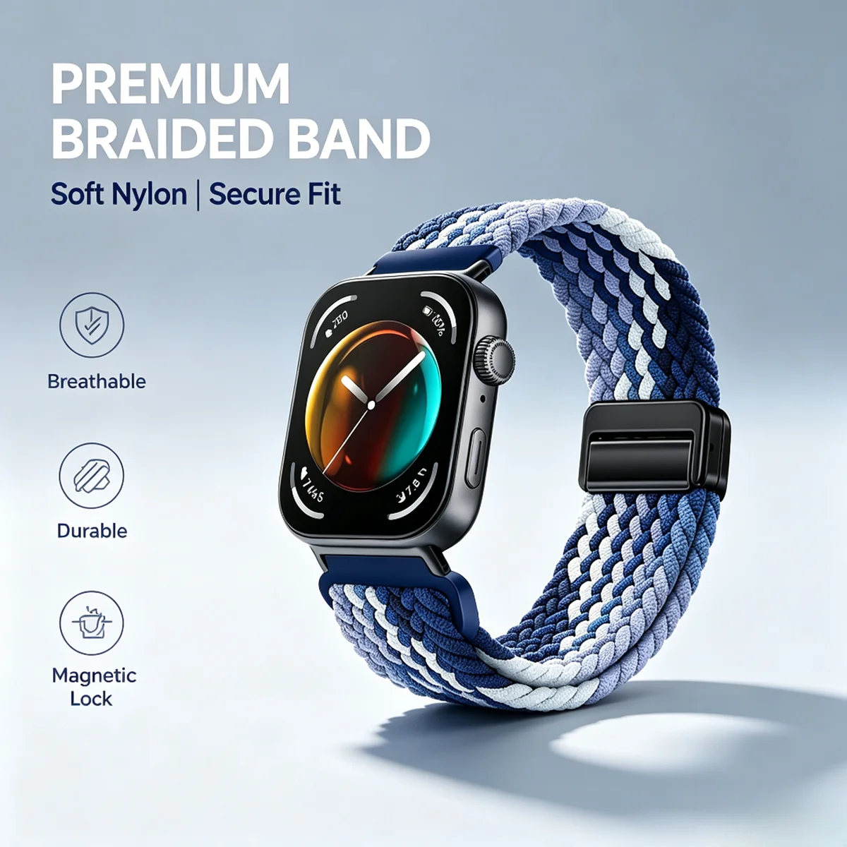 Braided Elastic Nylon Strap For Huawei Watch Fit 5/4/3 Bracelet Replacement Wristband For Huawei Watch Fit 4 Pro/5 Pro Belt