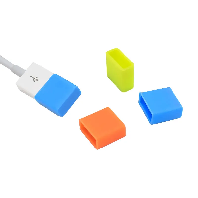 USB Universal ปลั๊กฝุ่นซิลิโคนสำหรับอินเทอร์เฟซแท็บเล็ต PC โน๊ตบุ๊คแล็ปท็อปสีดำโปร่งใสสีขาวสีฟ้าสีเขียวสีส้มสีชมพู