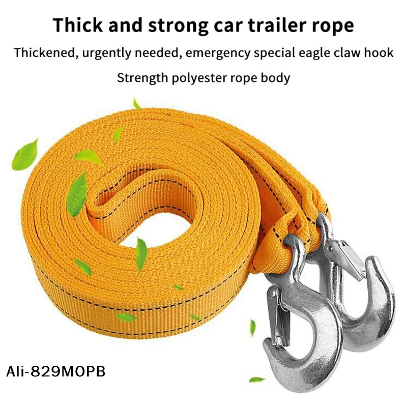 【P】4/5 Meter Tow Rope For Truck Snatch Strap Off-road Towing Ropes Trailer Winch Cable Belt Car Traction view 6