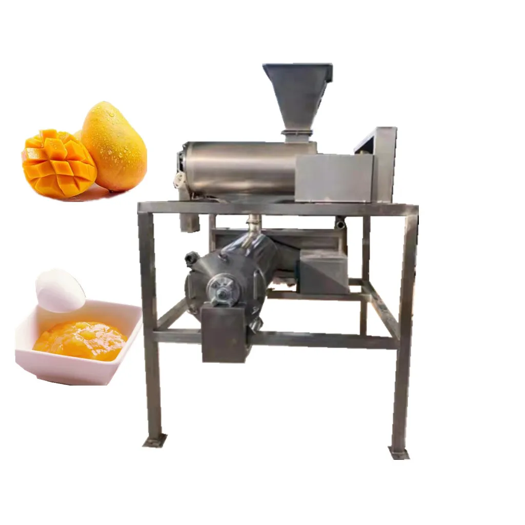 Stainless steel tomato paste processing machine mango pulper fruit puree mango pulp two pass beating juicing Machine