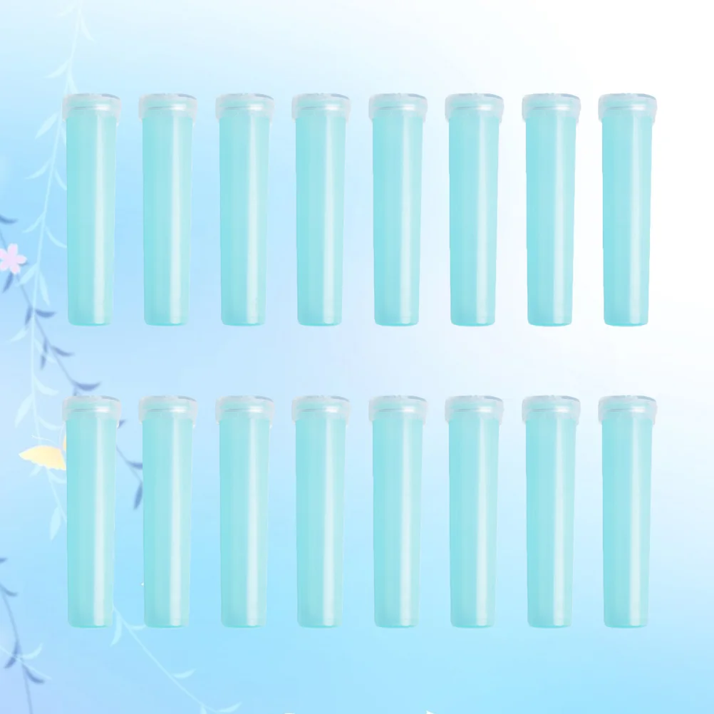 200PCS Floral Water Tubes Flowers Fresh Nutrition Culture Water Storage Small Test Flower Shop Supplies Flower Holder (Sky Blue)