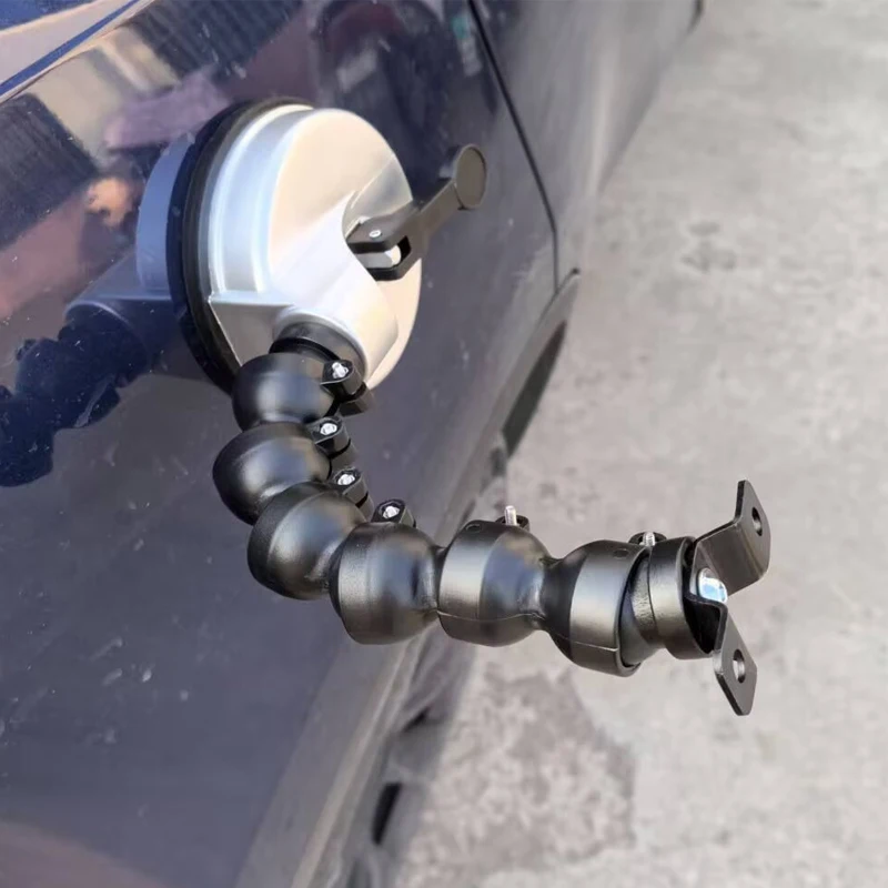 Black Flexible Stand for Car Dent Removal Lamp Gooseneck Pipe for Car Dent Removal Light Suction Cups
