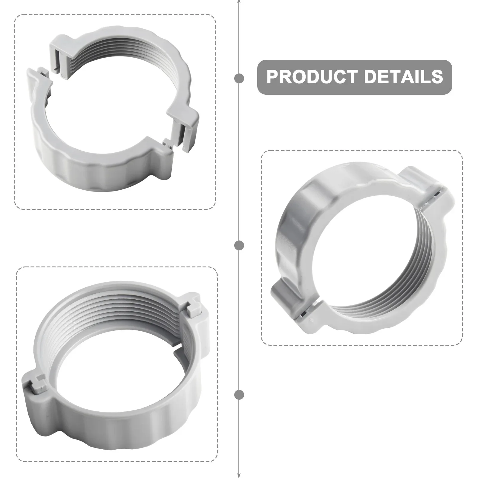 Piezas de calentador de piscina grises, diseñadas específicamente para Kit de reacondicionamiento de sello de bomba de agua Cole-man, accesorios y jacuzzi para exteriores, 1 ud.