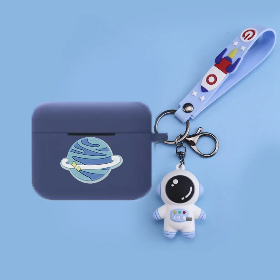 Funda protectora de silicona para auriculares Razer Hammerhead True Wireless Pro, con dibujos de dinosaurios/Panda, accesorios para llavero