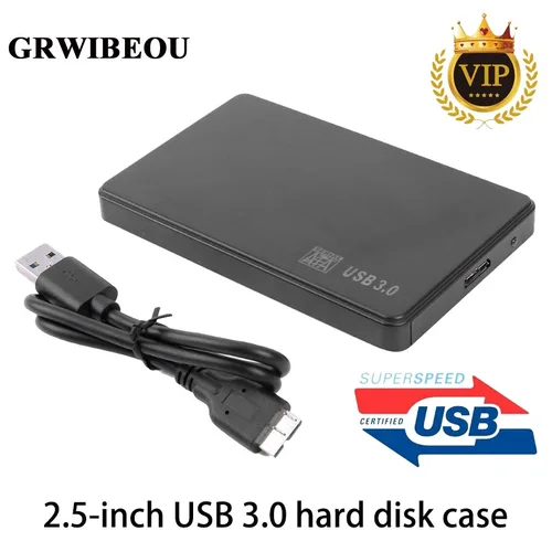 Imagen 1 del producto GRWIBEOU-caja de disco duro externo USB 3,0 a SATA, carcasa de disco duro externo de 2,5 pulgadas, 5gbps, SD, HDD, SSD, para Notebook, PC de escritorio