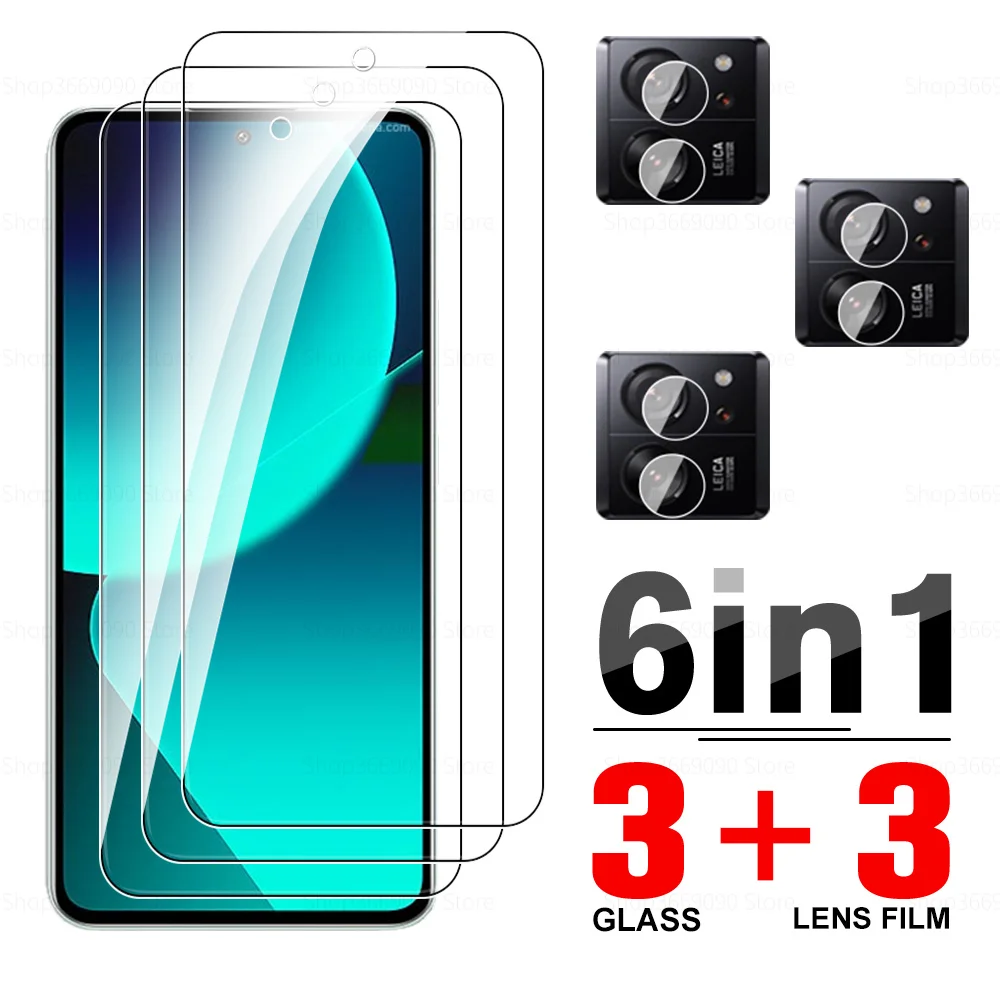 6in1 Protective Glass Case For Xiaomi 13T Pro Tempered Film Xiomi 13T 13 T Pro TPro 13TPro 5G Screen Lens Camera Protector Film