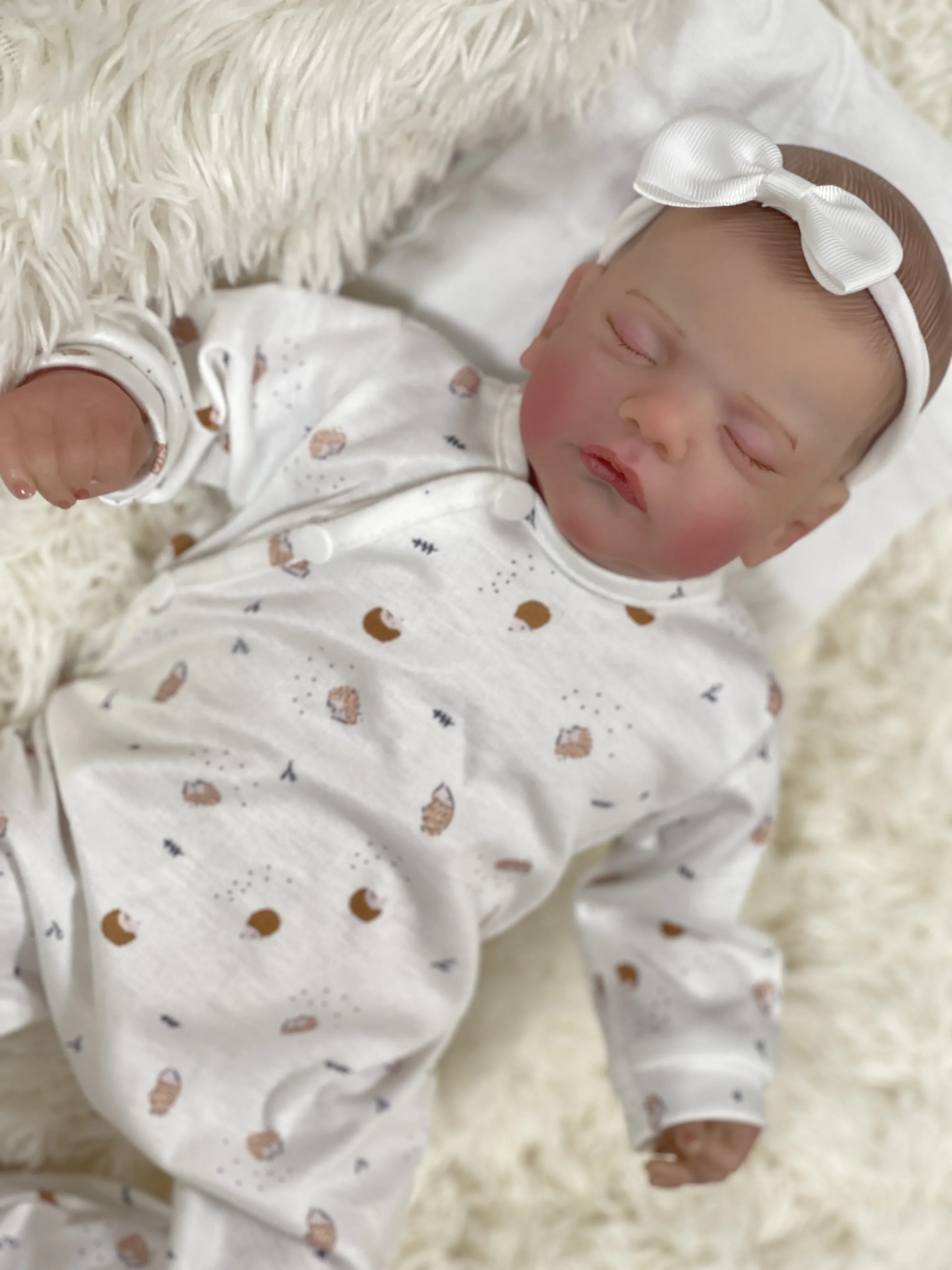 48CM Sam Lifelike Newborn 3D Skin Hand Detailed Painted Skin Visible Veins Reborn High Quality Doll