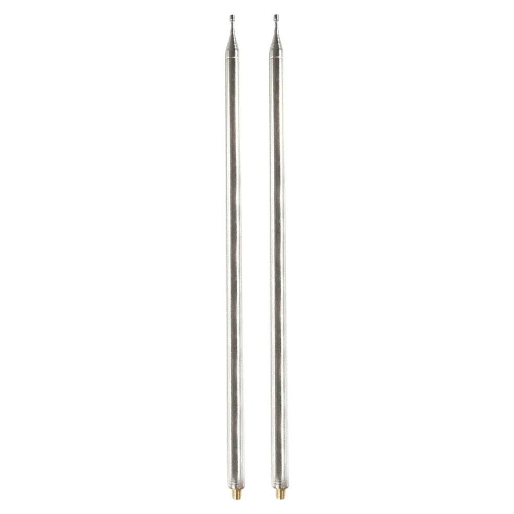 2Pcs 5.6M 201 Stainless Steel Whip Antenna Pull Rod For HF Radio Positive Whip Antenna Telescopic Antenna DIY Shortwave Antenna