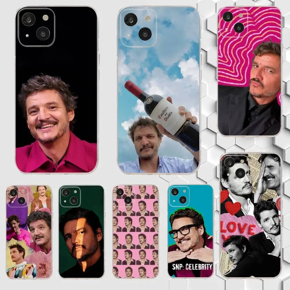 

Actor P-Pedro Pascal Phone Case For iPhone 17,16,15,14,13,12,11 Plus,Pro,Max,Air,XR,XS,X,7,8 Plus,SE,Mini Transparent Soft