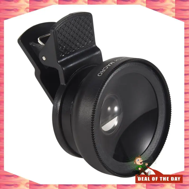 24-Hour Delivery 2 In 1 HD Phone Lens 0.45X Super Wide Angle &12.5X Macro Mobile Lens For Iphone 11 For Xiaomi For  For H