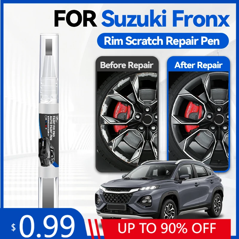 Wheel Hub Touch Up Paint Pen Car Paint Repair Pen For 2023-2025 Suzuki Fronx Paint Scratch Repair Accessories White ZHJ Black ZJ