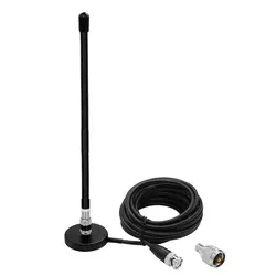 Base magnétique d'antenne CB 27MHz avec connecteur mâle BNC et PL259 pour talkie-walkie de voiture, Radio amateur Mobile