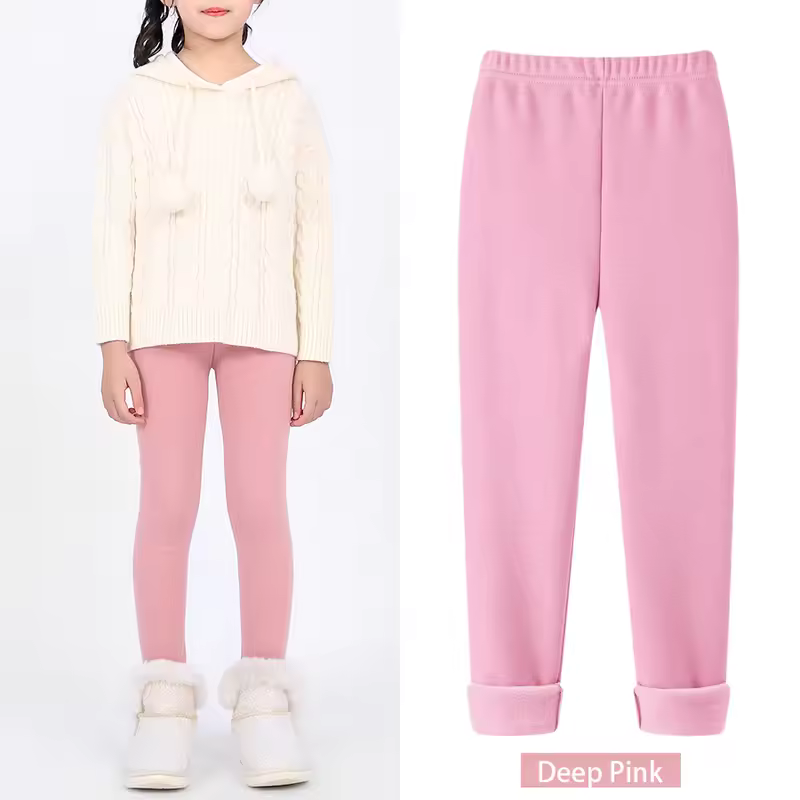 SheeCute Girls Winter Warm Pants Kids Fleece Lined Leggings for 3-11 Years SCW7101 - Image 15