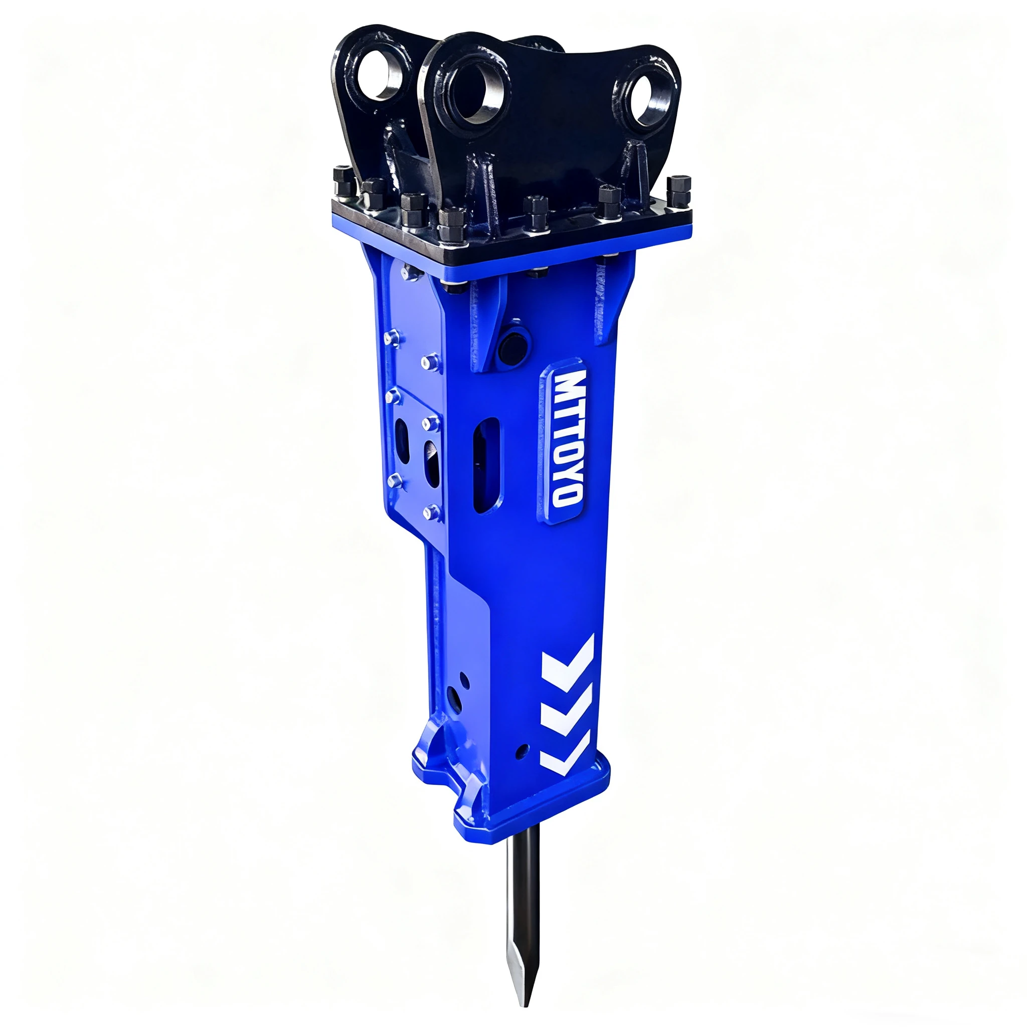 Escavatore Terna 53/68/75mm Scalpello Martello per pietra demolitore idraulico per la rimozione della base dell'attrezzatura per la distruzione dell'edificio