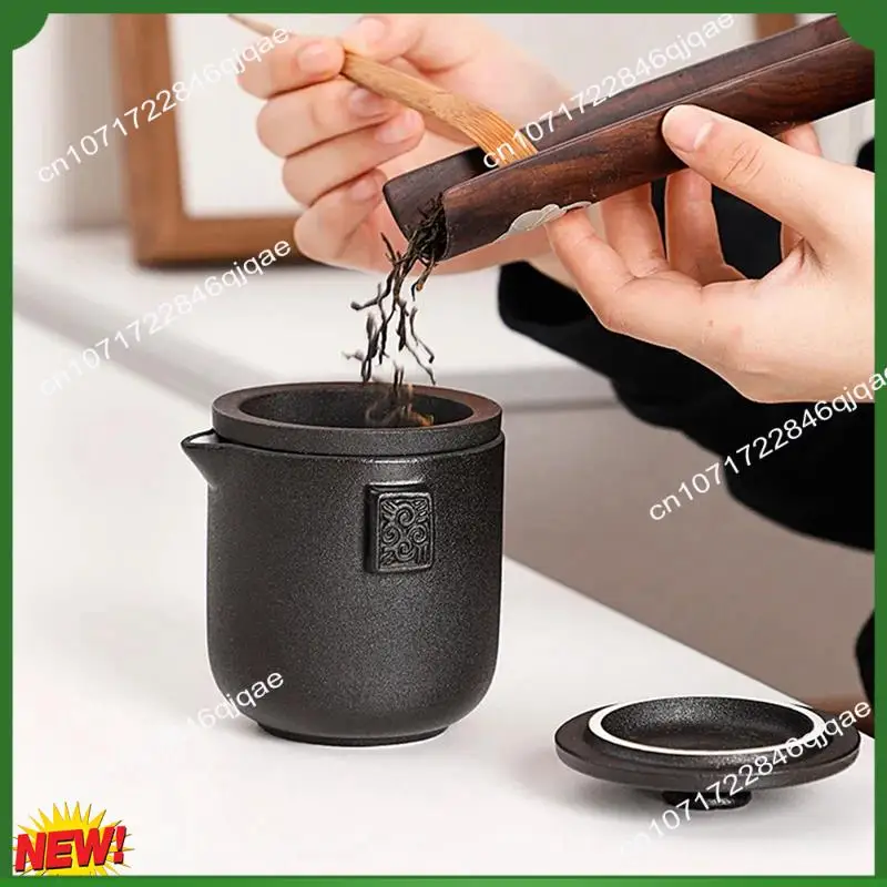 

A48I Porcelain Tea Sets Portable Simple Outdoor Travel Tour Car Tea Pot Cups Set Kung Fu Teaware Tea Infuser Durable