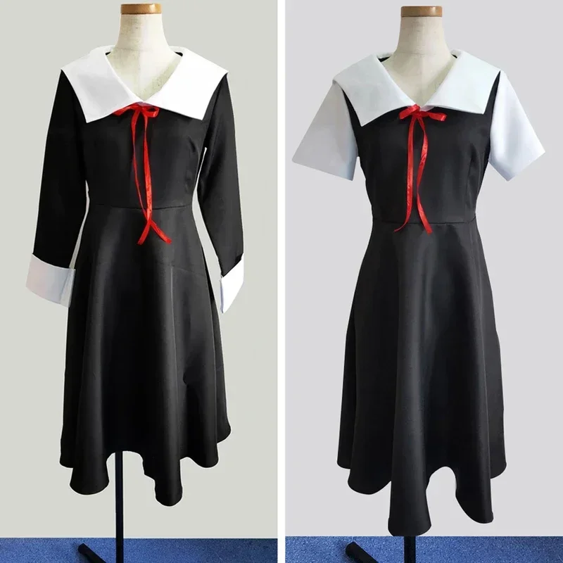 Anime Kaguya-Sama: Love Is War Cosplay Shinomiya Fujiwara Chika Costumes Uniform Wig Women Girls Dress Halloween Costume MN8