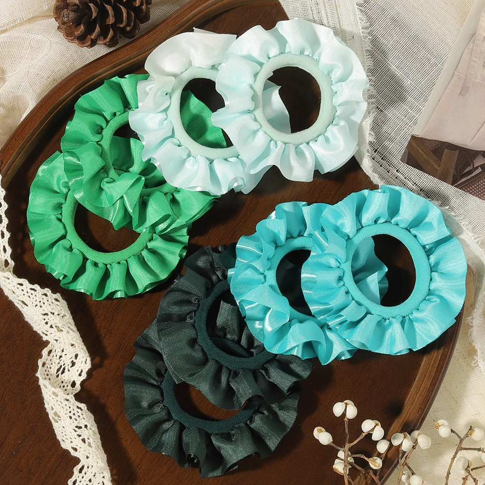 8 Stück/Set gewebtes Stirnband ohne Beschädigung, elastischer Pferdeschwanz-Fixierer, geeignet für Mädchen und Frauen, für den täglichen Gebrauch, Haarringe, Accessoires – Detail 10