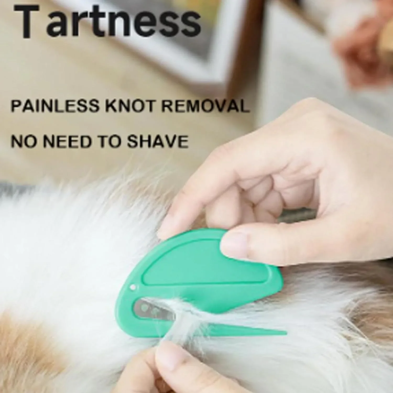 1pc Pet Knot Cutter, Colorful Perfect De-tangling Tool for Cats, Small and Sharp Grooming Knot Remover