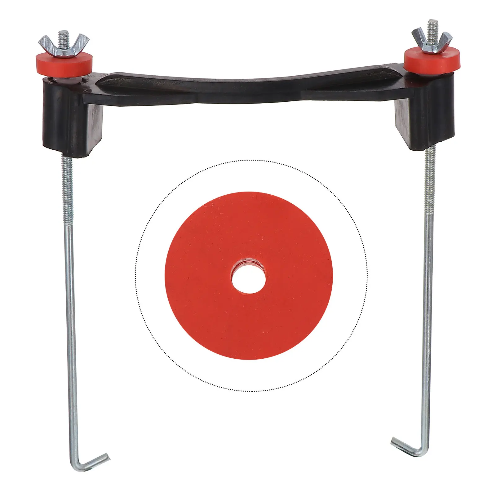 

1Set Heavy Duty Rubber Battery Holder Set Hold Down Bracket J Hooks Washers Wing Nuts for Car Truck Battery Stabilization Secure