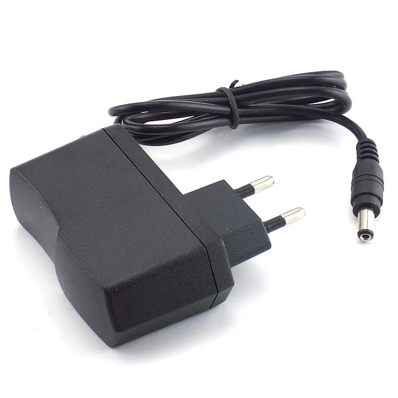 Adaptador de alimentação Carregador, AC para DC, 5V, 1A, 1000mA, Plug UE, Conversor 100V-240V, 5.5x2.1mm, Faixa de LED, CCTV, Câmera, L19