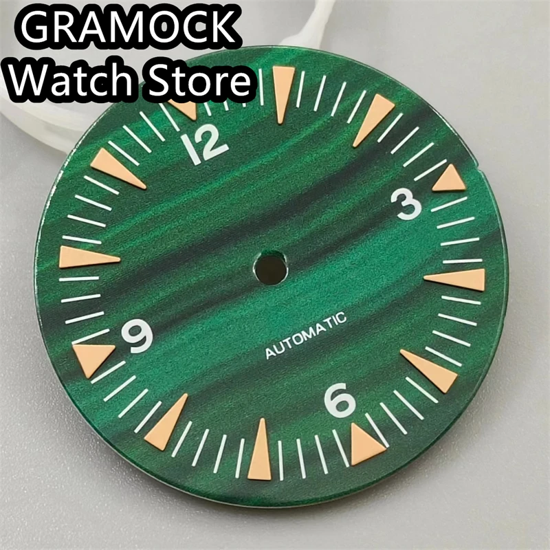 GRAMOCK 32mm Watch Dial Luminous Dial Fit NH35 NH36 ETA2824 2836 Mingzhu DG2813 3804 Miyota8215 PT5000 movement