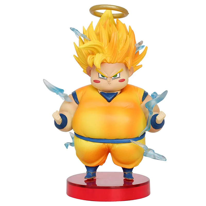 Figurine d'anime Dragon Ball, Son Goku, Son Gohan, version Q, figurine en PVC grasse, statue, modèle de collection, beurre, jouets cadeaux, 13cm